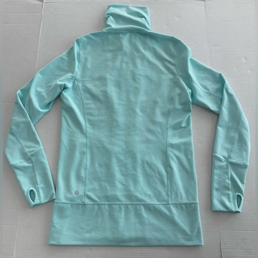 Lululemon Heathered‎ Aquamarine Discover Stripe In Stride Jacket Omega Women’s 8